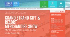 Desktop Screenshot of grandstrandgiftshow.com